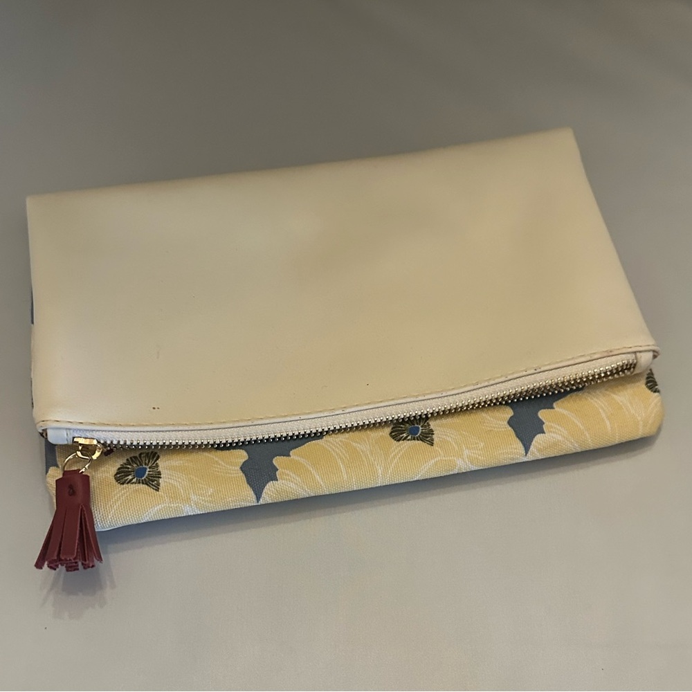 Rachael Pally Women’s Clutch Handbag Reversible Purse White With Floral Print